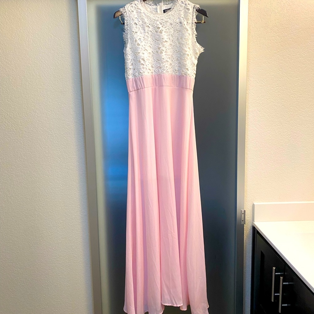 Beautiful White and light pink dress - worn once